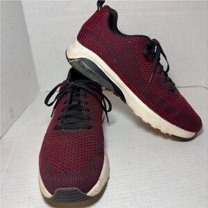 Skechers Men's Black and Red Athletic Shoes